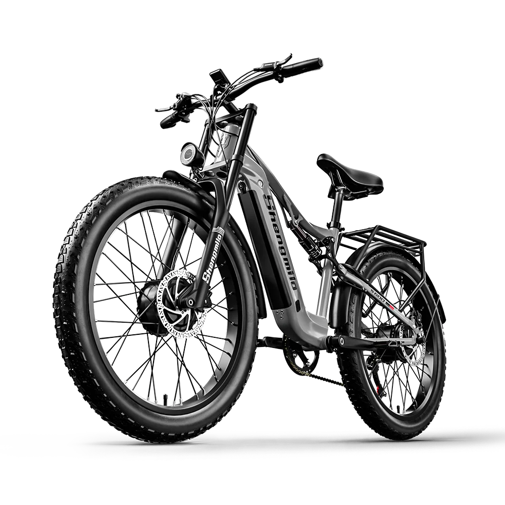 LI shengmilo S600 adult electric bicycle, 26-inch fat tire mountain electric bicycle, 1000W*2 motor, 48V840WH battery