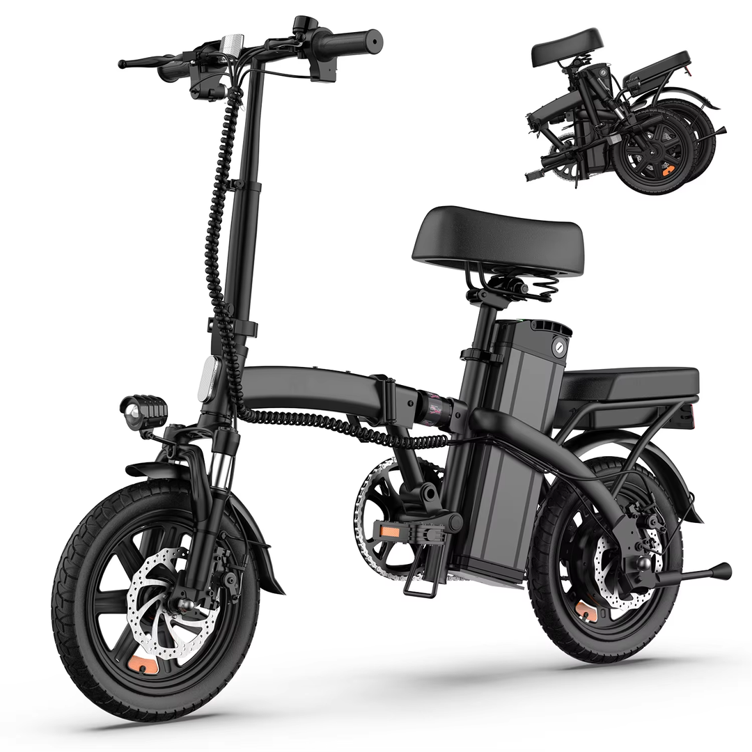 li  URLIFE F1L 250W adult E-bike 48V 7.5Ah battery Foldable Electric Bike,14-inch All-terrain fat tire E-Mountain bike