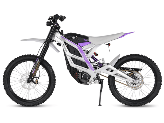 Left view-1 | 79BIKE Falcon-pro (Silver+purple) | Electric Off-road Motorcycle