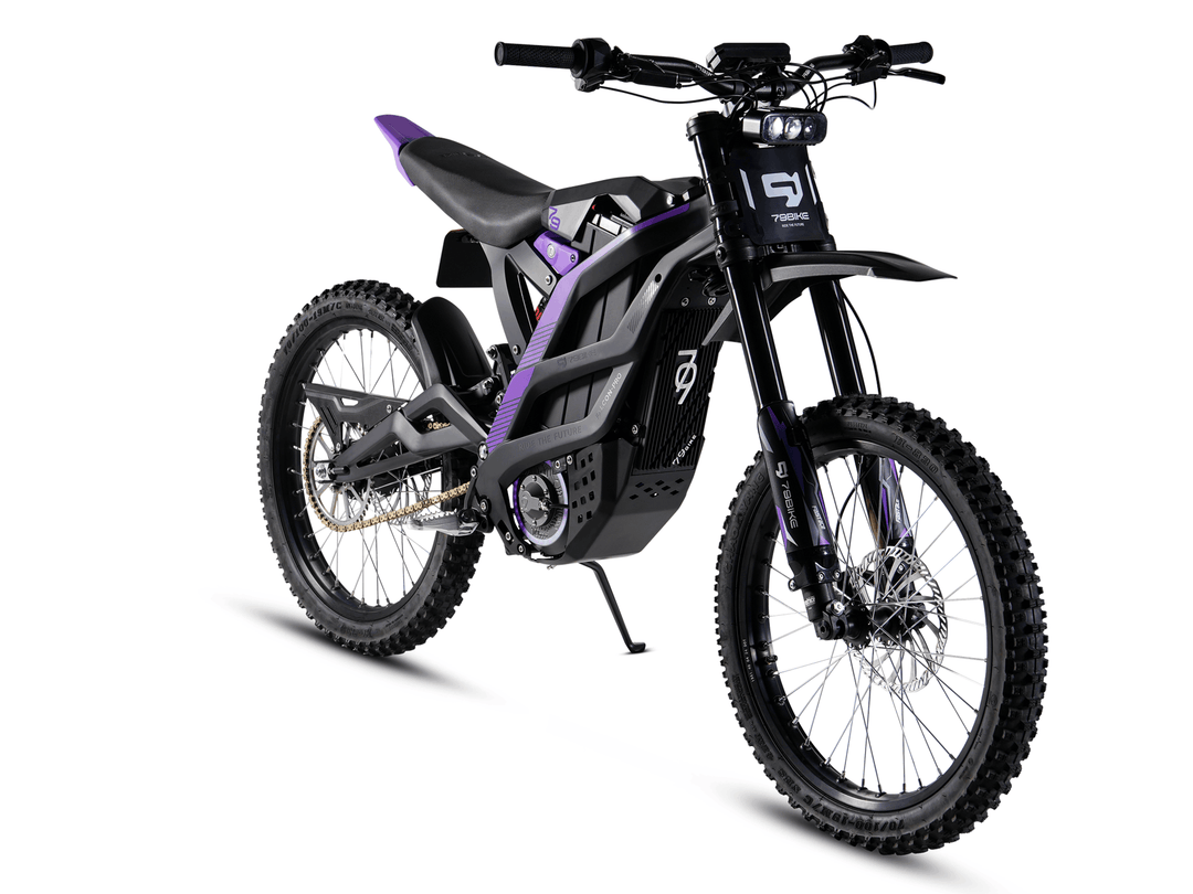 Right view-2 | 79BIKE Falcon-pro (Black+purple) | Electric Off-road Motorcycle