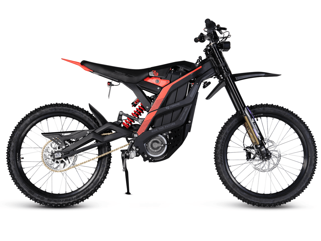 Right view-1 | 79BIKE Falcon-pro (Black+red) | Electric Off-road Motorcycle