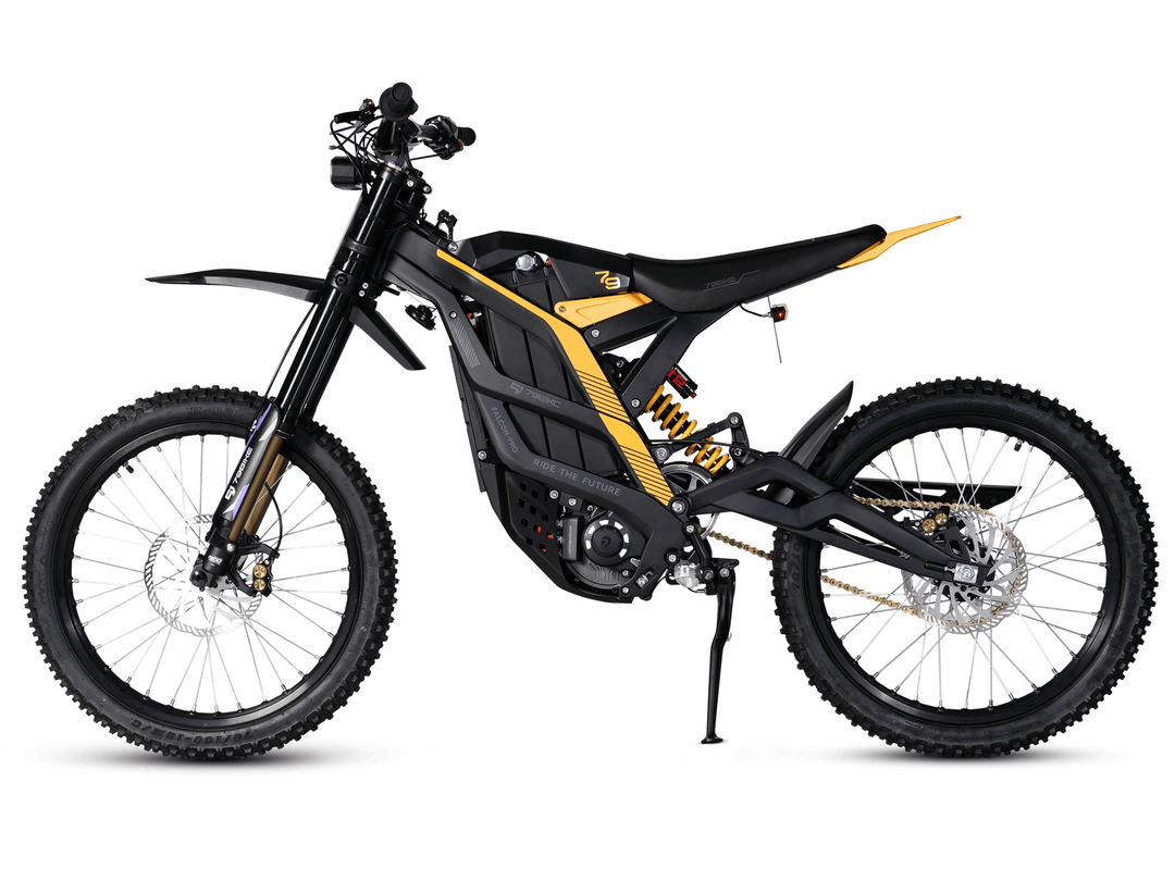 Left view-1 | 79BIKE Falcon-pro (Black+yellow) | Electric Off-road Motorcycle